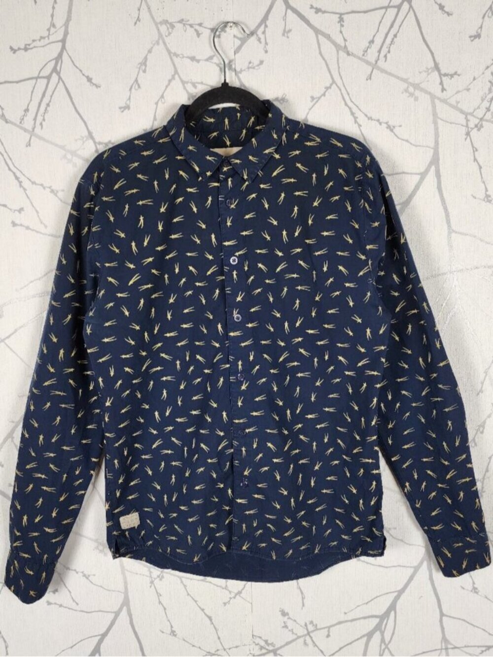 RVLT Revolution Shooting Stars Print Cotton Button Front Shirt